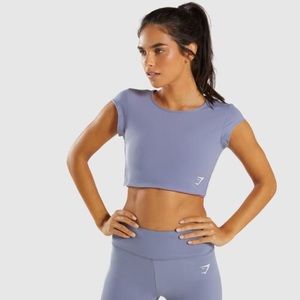 Gymshark dreamy crop top - steel blue